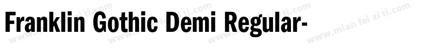 Franklin Gothic Demi Regular字体转换